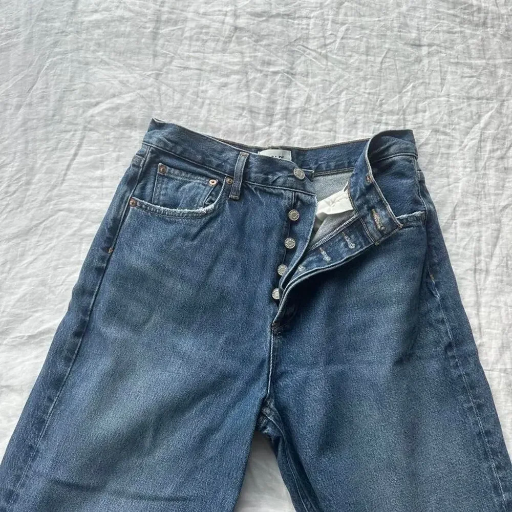 Agolde low slung baggy blue